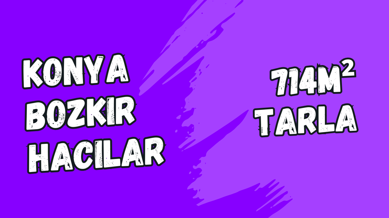 KONYA BOZKIR HACILAR KÖYÜNDE 714M² TARLAMIZ SATILIKTIR. - KONYA BOZKIR fotoğraf 8